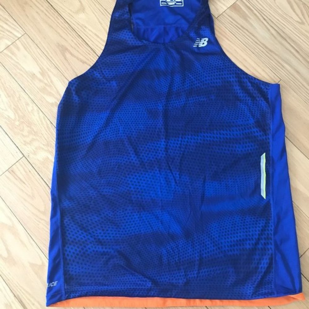 New Balance Men's Impact Ice Running Tank Blue